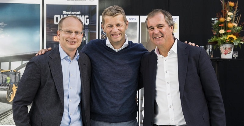 Håkan Agnevall, President of Volvo Buses, Melker Jernberg, President of Volvo CE,
