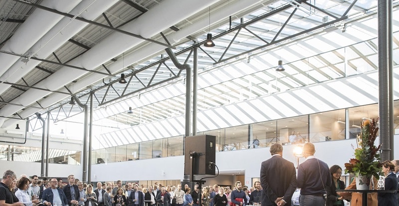 The inauguration ceremony was attended by around 500 Volvo employees at Campus Lundby.